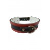 COLLAR GALGO NEGRO BORDE ROJO 40X4CM