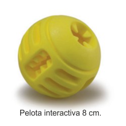 PELOTA INTERACTIVA SNACKS 8 cm.