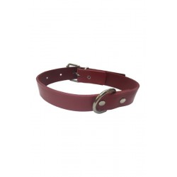 COLLAR CUERO ROJO LAURA...