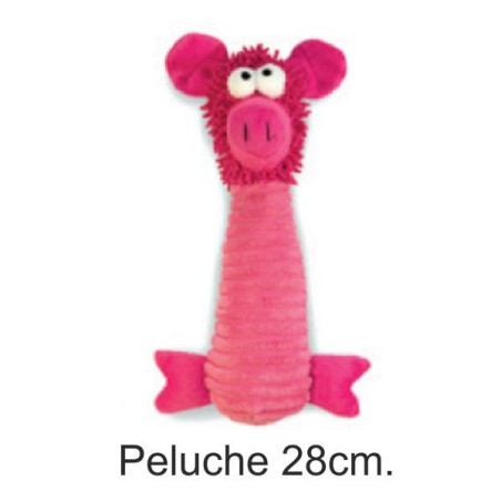 CERDITO PELUCHE ROSA 28cm.