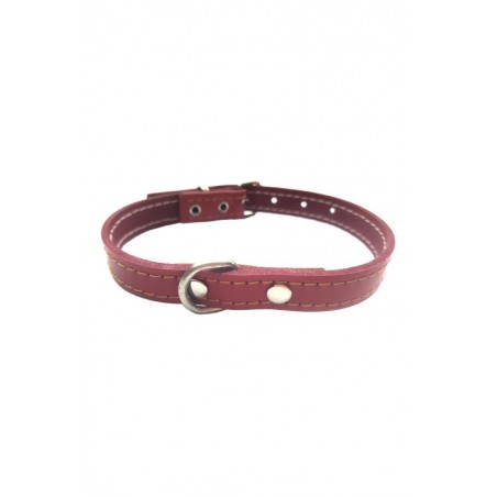 COLLAR CUERO ROJO LAURA MOD.53 1,5X 35CM.