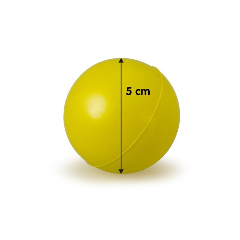 PELOTA MACIZA DE GOMA Mediana 6,5cm.