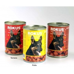 LATA PERROS POLLO 1240gr.ROKUS