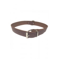 COLLAR CUERO LISO 20X500MM.MARRON S.D