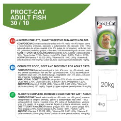 PROCT-CAT ADULT FISH&VEGETABLE 4 KG.