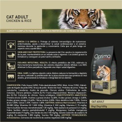 OPTIMA NOVA CAT ADULT CHICKEN RICE 2 KG.