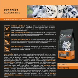 OPTIMA NOVA CAT ADULT SALMON RICE 2 KG.