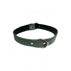 COLLAR PIEL LABRADO 20X450MM. VERDE