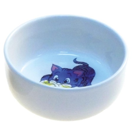 COMEDERO CERAMICA GATITOS  0,3 LT. / 11cm.