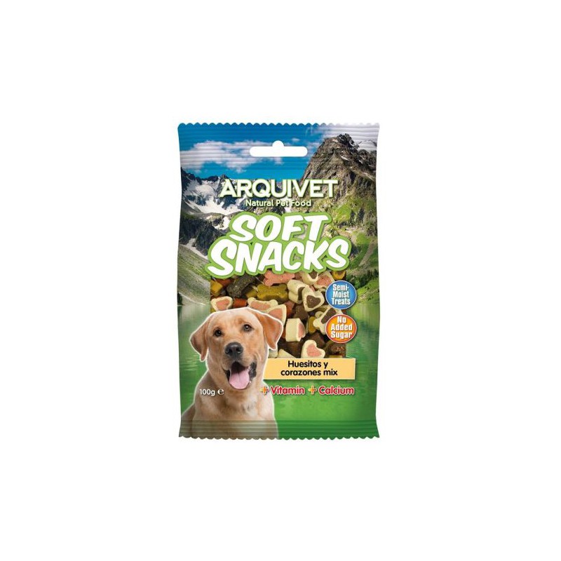 SNACK HUESITOS Y CORAZONES MIX 100gr. Arquivet