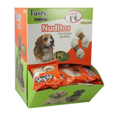 NUDITOS CON CARNE Bolsa 2x12 gr. Caja 40 Und.