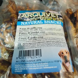 PATAS DE POLLO NATURALES 250gr.Arquivet