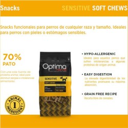 SNACK SENSITIVE PATO 150gr.Optima Nova