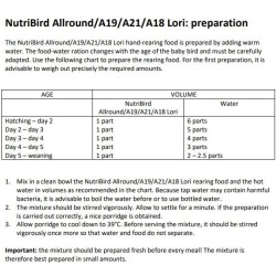 NUTRIBIRD A21 3 KG. VERSELE-LAGA