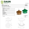 TOLVA PLASTICO PAJAROS Capacidad 2 Kg.GAUN