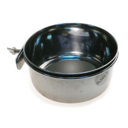 COMEDERO LORO INOX.12cm CON...