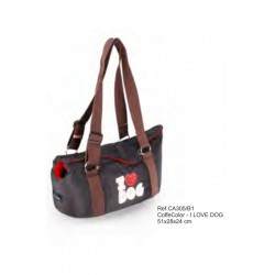 BOLSO TRANSPORTE I LOVE DOG 51X28X24cm.