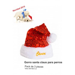 GORRO SANTA CLAUS PACK 3 PIEZAS