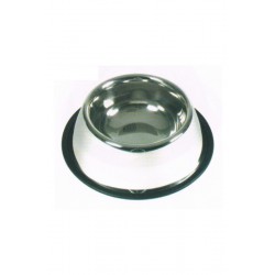 COMEDERO PERROS Y GATOS ACERO INOX.ANTIDESLIZANTE 20CM./ 0,42LTS.