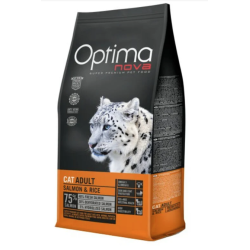 OPTIMA NOVA CAT ADULT SALMON ARROZ 8 KG.