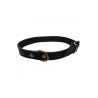 COLLAR CUERO LISO NEGRO 40X1.5CM VMD