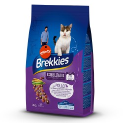 BREKKIES CAT STERILIZADO POLLO 3 KG. - GATOS ESTERILIZADOS