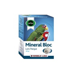 BLOQUE MINERAL LOROPARK 400GR. Especialmente apta para grandes periquitos y papagayos.