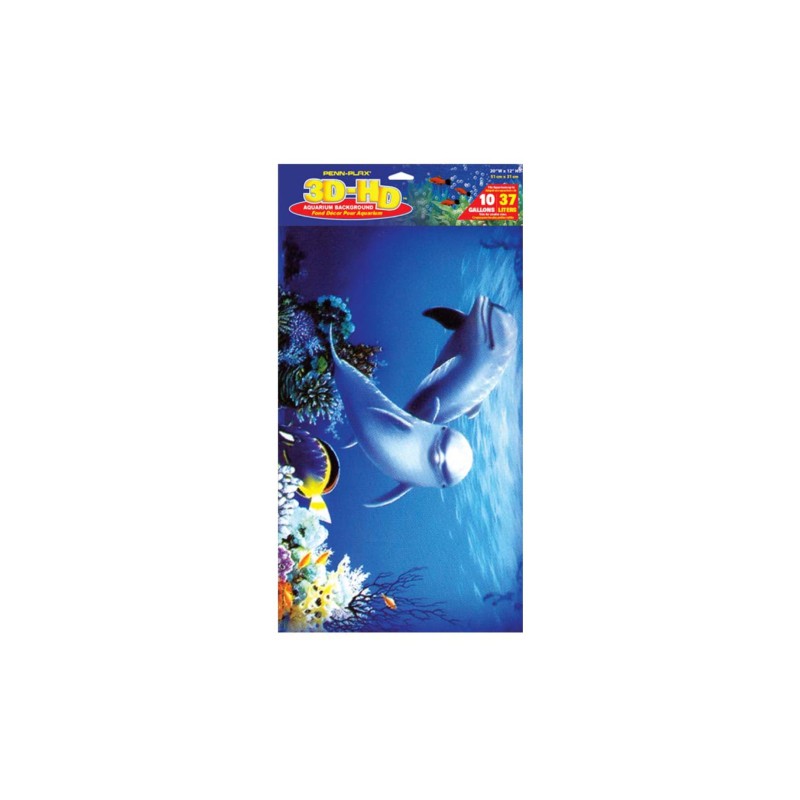 POSTER 3D DELFINES (50X30 CM)