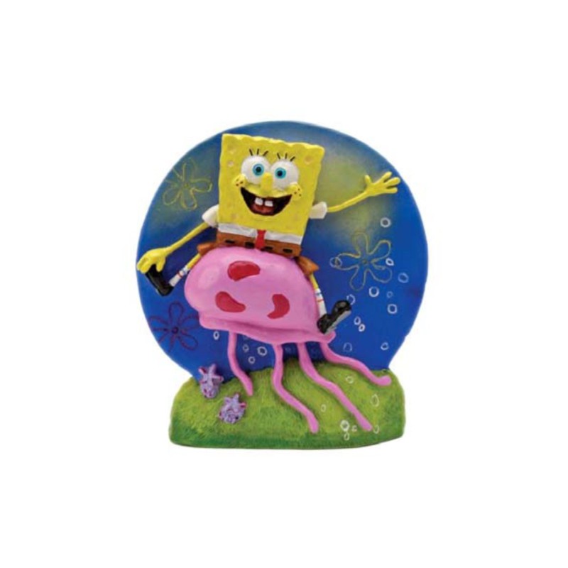 BOB ESPONJA CABALGA MEDUSA (7,6CM)