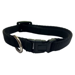 COLLAR NYLON 12MM CAMON NEGRO