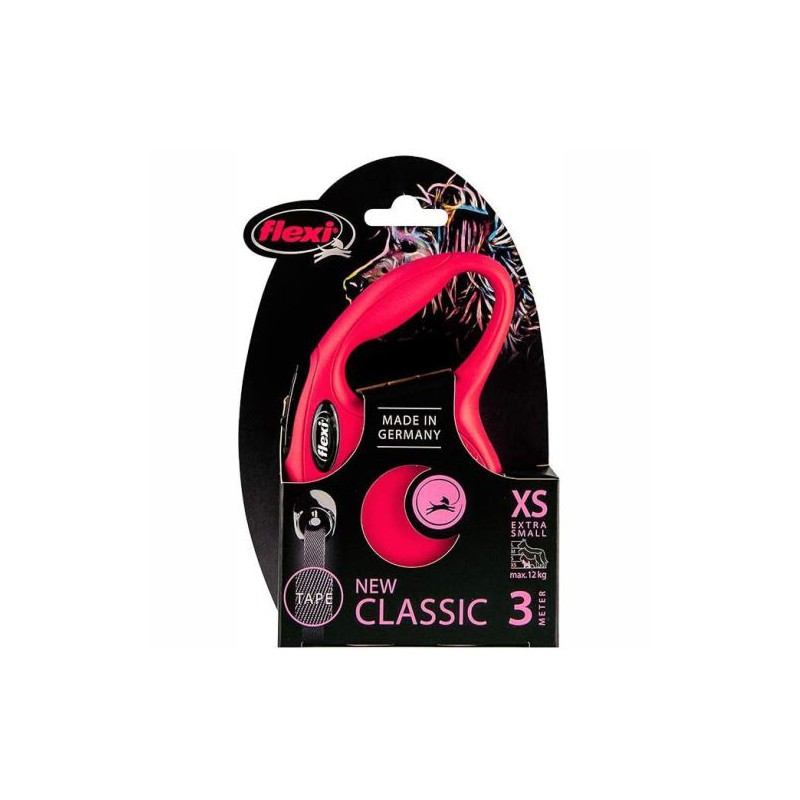 FLEXI NUEVO CLASSIC XS Cinta 3 mts. Rojo