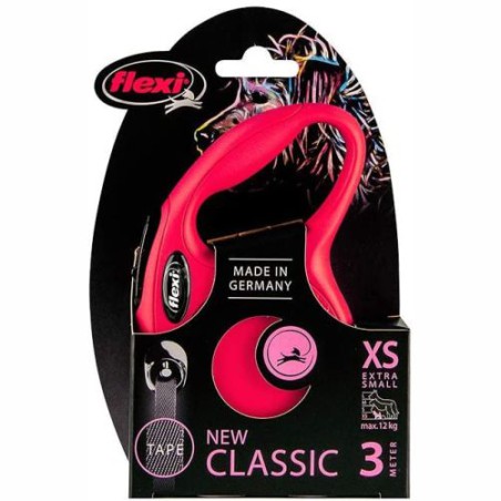 FLEXI NUEVO CLASSIC XS Cinta 3 mts. Rojo