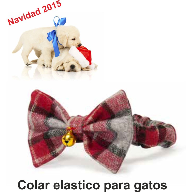 COLLAR ELASTICO MASCOTA Palomita Navidad