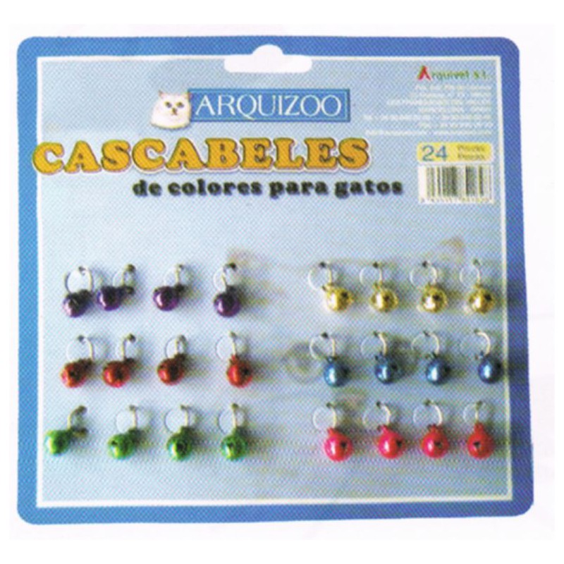 CASCABEL GATO COLORES 24 UDS.Arquizoo