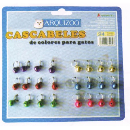 CASCABEL GATO COLORES 24 UDS.Arquizoo