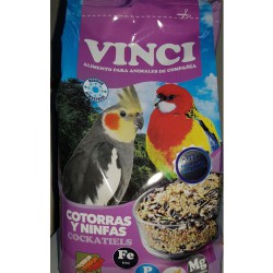 NINFAS Y COTORRAS VINCI. 1 KG.