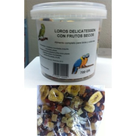 LOROS DELICATESSE FRUTAS 700 GR.PRODAC