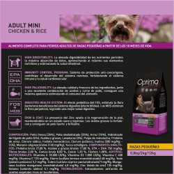 OPTIMA NOVA ADULT MINI POLLO ARROZ 12 KG.