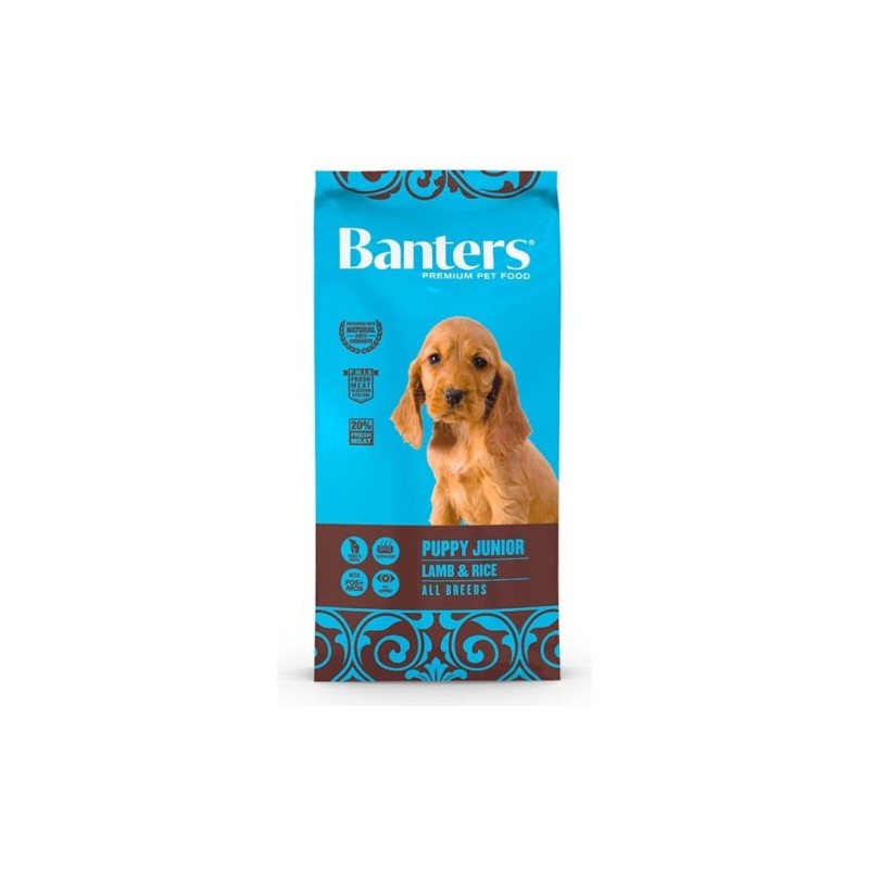 BANTERS DOG PUPPY LAMB&RICE 3KG.