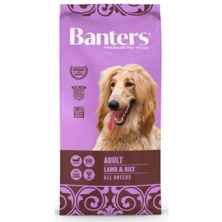 BANTERS DOG ADULT LAMB&RICE 3KG.