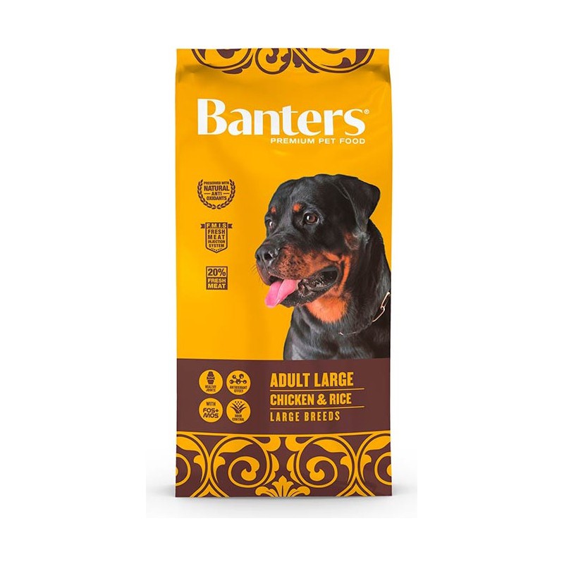 BANTERS DOG ADULT LARGE BREED 15 KG.