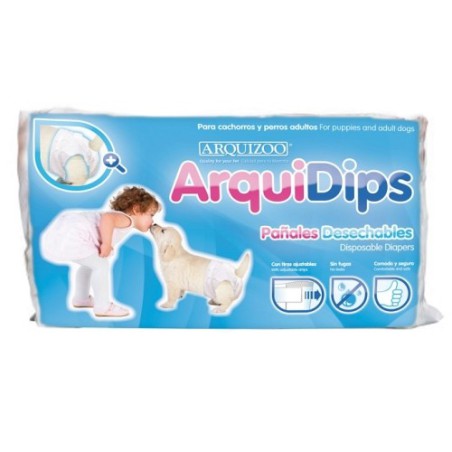 PAÑAL ARQUIDIPS TALLA M/ 14 piezas