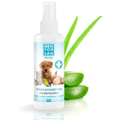 PERROS - GATOS - SALUD E HIGIENE MASCOTAS - Desinfectantes/Otros - Menforsan  - SPRAY ANTISEPTICO CLOREXIDINA 60ml MENFORSAN