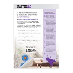 MASTERLAC Adhesivo Insecticida Ventanas 4 uds.