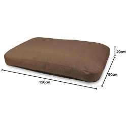 COLCHON MARRON CHOCOLATE 120x80x20cm.