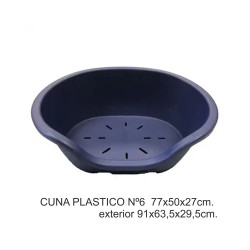 CUNA PLASTICO Nº6  77X50X27CM.