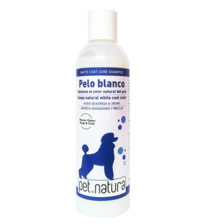 CHAMPU PELO BLANCO 750ml.  PETNATURA