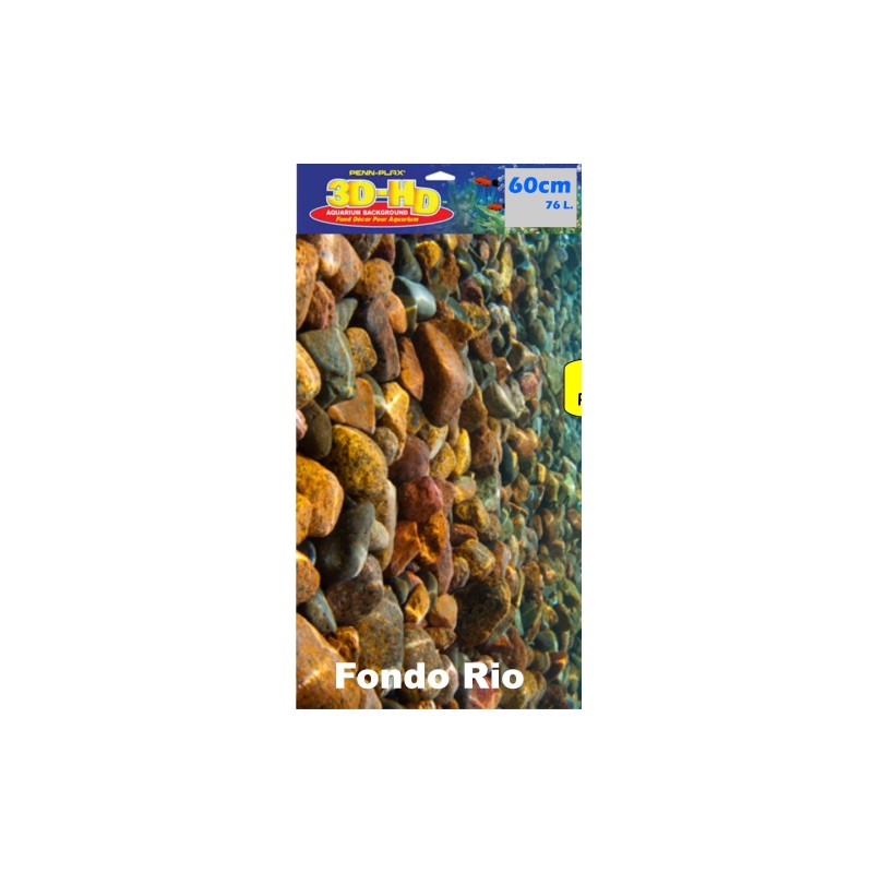 POSTER 3D FONDO RIO (61X41CM.)