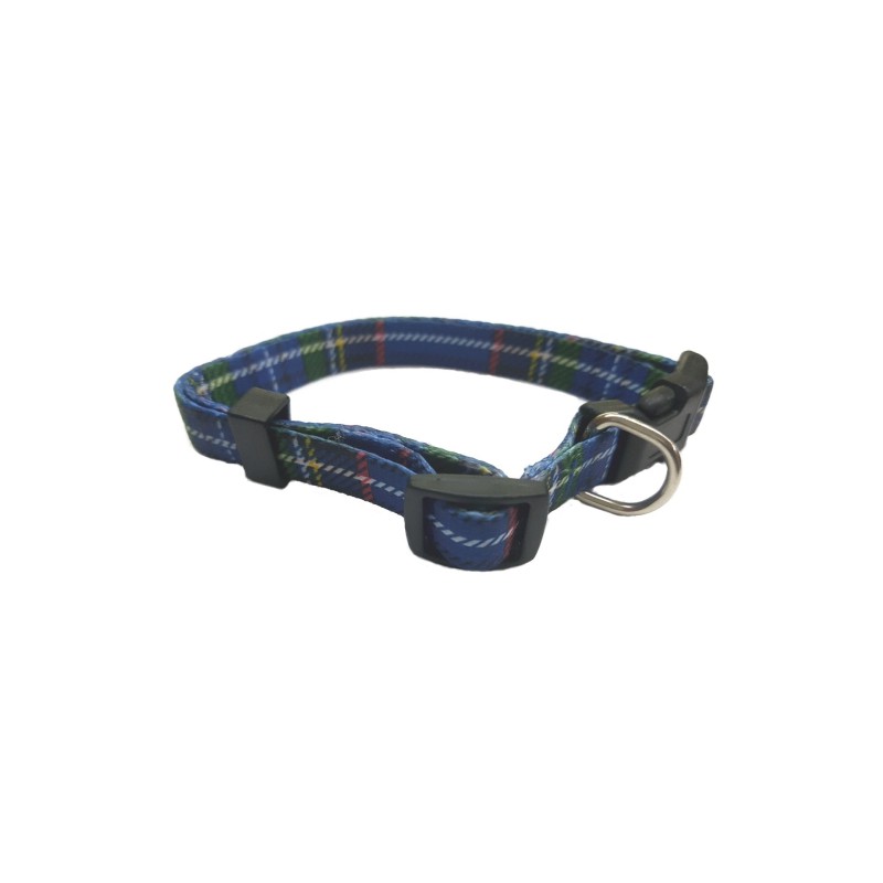 COLLAR NYLON 10 MM 20-30 CM ESCOCE AZUL