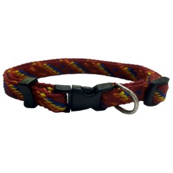 COLLAR NYLON 15MM 25-35CM AZTECA NEGRO